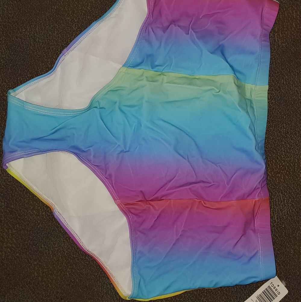Torrid high waisted swim bottoms size 1 nwt